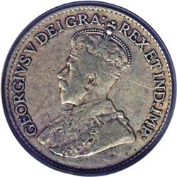 George V 5 Cents 1921, KM22a, VF30 PCGS. A nice circula 