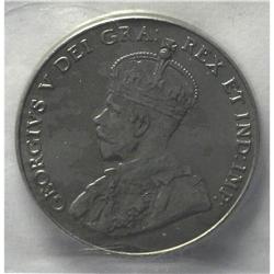 George V 5 Cents 1927, KM29, MS64 ICCS. Boldly struck w 