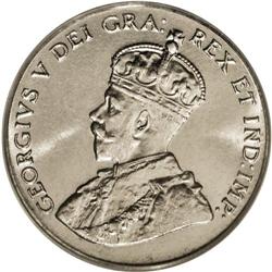 George V 5 Cents 1928, KM29, MS65 PCGS. Bright, glisten 