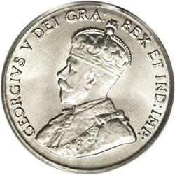 George V 5 Cents 1928, KM29, MS65 PCGS. A second well s 