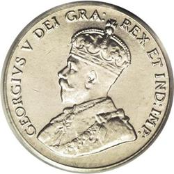 George V 5 Cents 1933, KM29, MS64 PCGS. Lustrous, silve