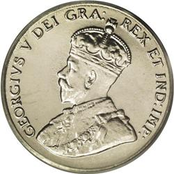 George V 5 Cents 1933, KM29, MS65 PCGS. Sharply struck 