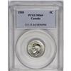Image 3 : George VI 5 Cents 1938, KM33, MS64 PCGS. Bright and lus 