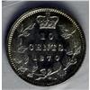 Image 4 : Victoria 10 Cents 1870 Wide 0, KM3, MS63 ICCS, full whi 