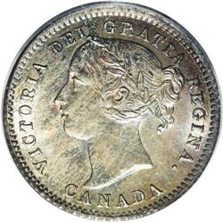 Victoria 10 Cents 1874H, KM3, MS65 PCGS, a magnificent