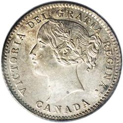 Victoria 10 Cents 1875H, KM3, MS64 PCGS Belzberg, an am