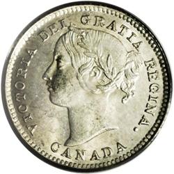 Victoria 10 Cents 1884, KM3, MS63 PCGS, very lightly to