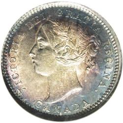 Victoria 10 Cents 1885, KM3, MS63 NGC, an appealing exa 