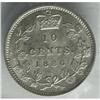 Image 4 : Victoria 10 Cents 1886 Large Knobbed 6, KM3, MS60 ICCS, 
