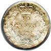 Image 2 : Victoria 10 Cents 1891 22 Leaves, KM3, MS66 PCGS, a stu 