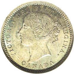 Victoria 10 Cents 1893 Flat Top 3, KM3, MS63 NGC, an ex