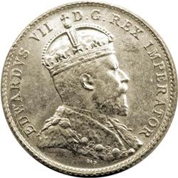 Edward VII 10 Cents 1903, KM10, MS63 ICCS, a superb coi 