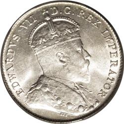 Edward VII 10 Cents 1903H, KM10, MS64 PCGS, fully brill 