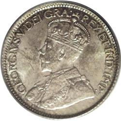 George V 10 Cents 1915, KM23, MS65 PCGS, very scarce da