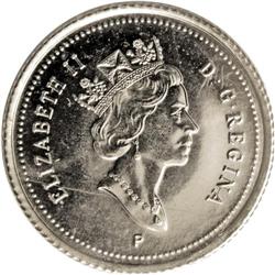 Elizabeth II 10 Cents 2000P, KM183b, MS65 ICCS, a third