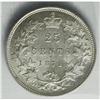 Image 4 : Victoria 25 Cents 1871, Obverse 2, 1/1, KM5, MS63 ICCS. 