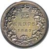 Image 2 : Victoria 25 Cents 1887, KM5, MS61 PCGS. Lustrous with a 