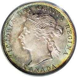Victoria 25 Cents 1892, KM5, MS63 PCGS. Sharply struck 