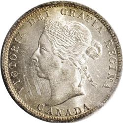 Victoria 25 Cents 1894, KM5, MS64 ICCS. A near flawless 