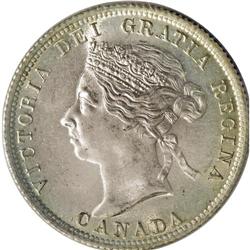 Victoria 25 Cents 1900, KM5, MS64 ICCS. Shimmering mint 