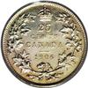 Image 2 : Edward VII 25 Cents 1906 Small Crown, Ex: Belzberg Coll 