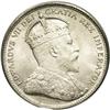 Image 1 : Edward VII 25 Cents 1909, KM11, MS63 PCGS. Light silver 