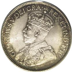 George V 25 Cents 1913, KM24, MS64 PCGS 