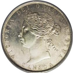 Victoria 50 Cents 1870 No LCW, KM6, MS60 PCGS. Sharply 