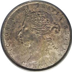 Victoria 50 Cents 1870 LCW, KM6, MS63 PCGS. Sharply str 