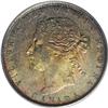 Image 1 : Victoria 50 Cents 1871H, KM6, MS62 PCGS. Well struck an 