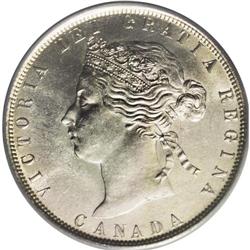 Victoria 50 Cents 1872H, KM6, MS63 PCGS. Fully brillian 