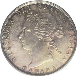 Victoria 50 Cents 1872H A/V, KM6, MS62 PCGS. Nicely str 