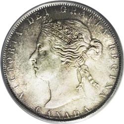 Victoria 50 Cents 1881H, KM6, MS63 PCGS. 