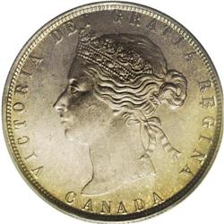Victoria 50 Cents 1881H, Ex: Belzberg Collection, KM6, 