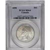 Image 3 : Victoria 50 Cents 1898, KM6, MS64 PCGS. Full luster and 