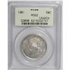 Image 3 : Victoria 50 Cents 1901, KM6, MS62 PCGS. Light to modera 