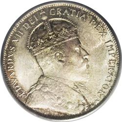 Edward VII 50 Cents 1906, KM12, MS64 PCGS. Well struck 