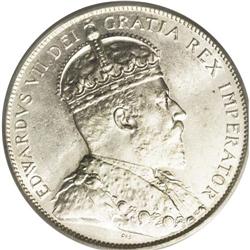 Edward VII 50 Cents 1907, Ex: Belzberg Collection, KM12 