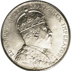 Edward VII 50 Cents 1910 Victorian Leaves, Ex: Belzberg 
