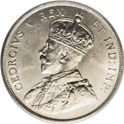 George V 50 Cents 1911, KM19, MS64 ICG. Bright and lust 