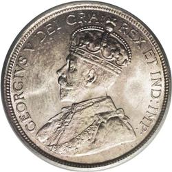 George V 50 Cents 1916, KM25, MS65 PCGS. 