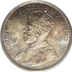 George V 50 Cents 1919, KM25, MS65 PCGS. A second super 