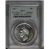 Image 3 : George VI Dollar 1947 Pointed 7, KM37, MS63 PCGS, full 