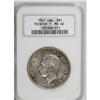 Image 1 : George VI Dollar 1947 Pointed 7, KM37, MS62 NGC, attrac 