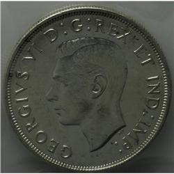George VI Dollar 1947 Blunt 7 "JOP", KM37, AU55 ICCS, i 