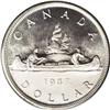 Image 2 : George VI Dollar 1947 Maple Leaf, Ex: Belzberg Collecti 
