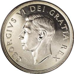 George VI Dollar 1948, KM46, MS62 PCGS, a hint of golde 