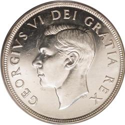 George VI Dollar 1948, KM46, MS63 PCGS, frosty mint bri 