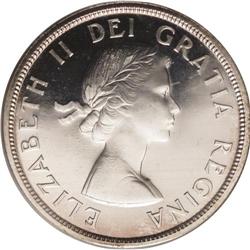 Elizabeth II Dollar 1955, KM54, Prooflike 67 PCGS, nice 