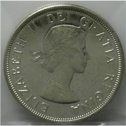 Elizabeth II Dollar 1957 - Two Varieties, KM54, MS63 IC 